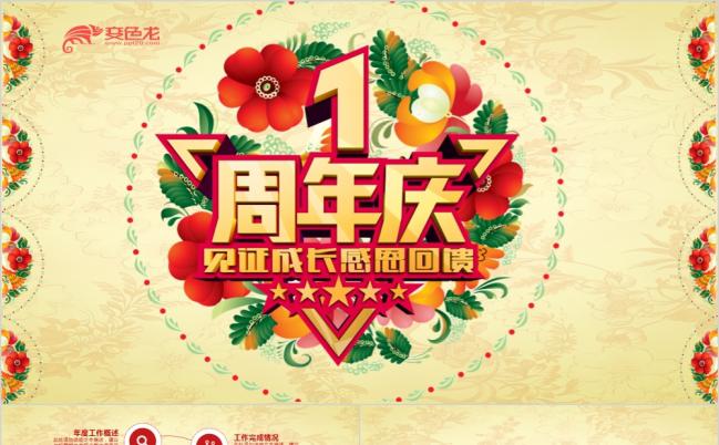 创意复古企业宣传介绍公司周年庆活动策划书ppt模板缩略图