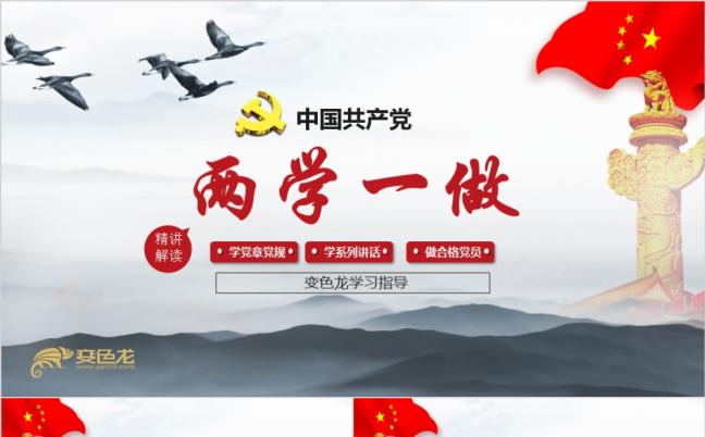 两学一做完全解读精致精美实用ppt模板缩略图