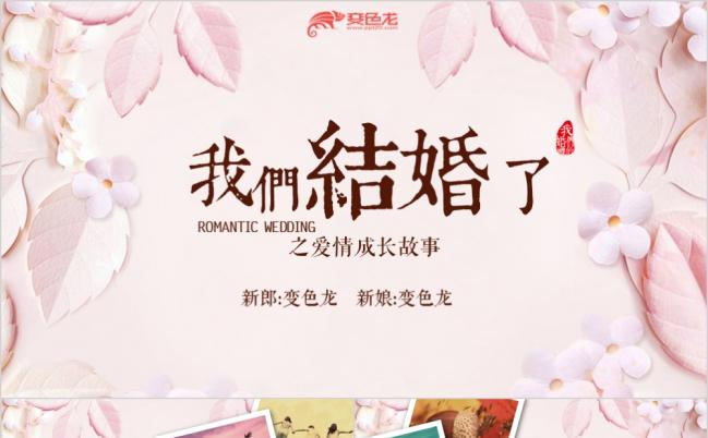 2019韩范花香结婚PPT模板缩略图
