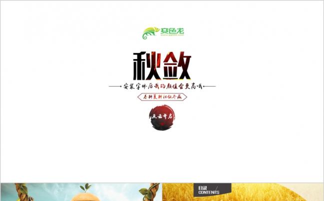 四季轮回之秋敛主题PPT模板缩略图