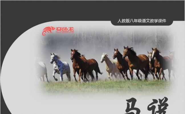 语文马说重点解析说课公开课教师评比教学课件PPT模板缩略图