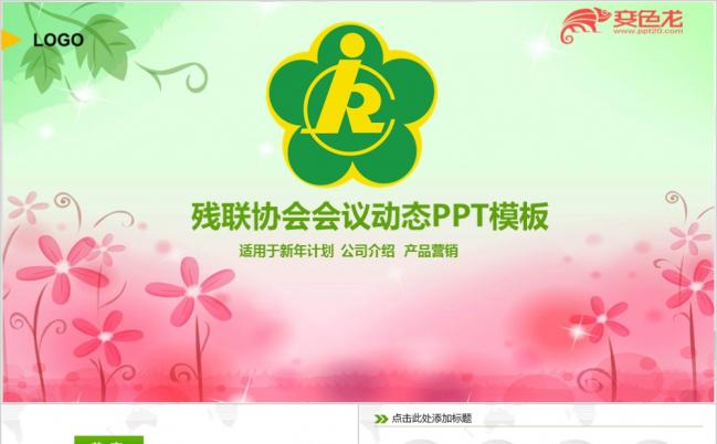 残联协会政府工作总结计划PPT模板缩略图