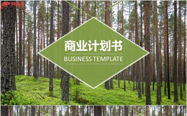 森系风商业计划书环保森林培训总结发布会PPT模板缩略图