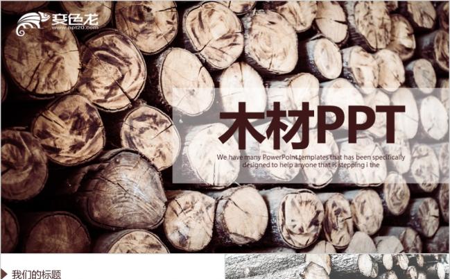 木材木质品主题教学设计教育培训年终总结PPT模板缩略图