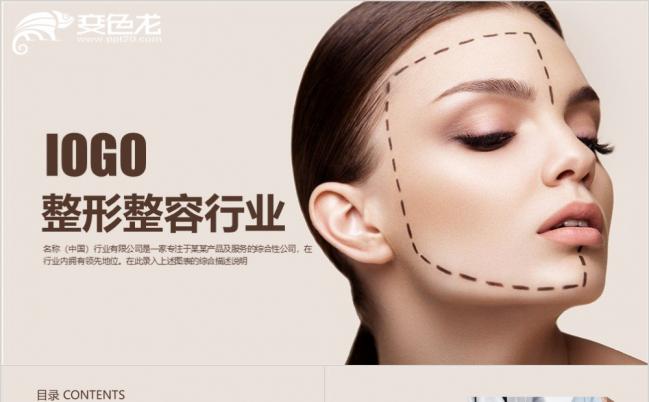 2019国外整形整容医院ppt模板缩略图