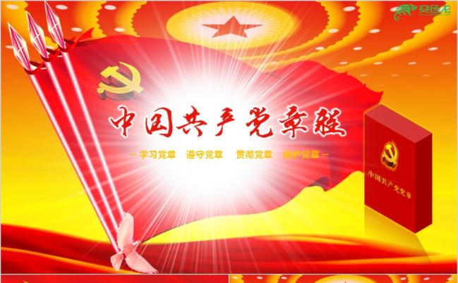 喜迎十九大之学习中国共产党党章党规PPT模板缩略图