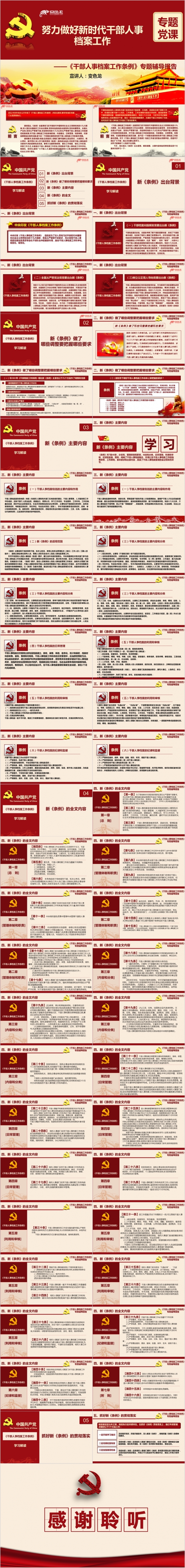 干部人事工作条例全面解读学习PPT培训课件