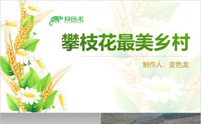 家乡介绍最美乡村ppt模板缩略图