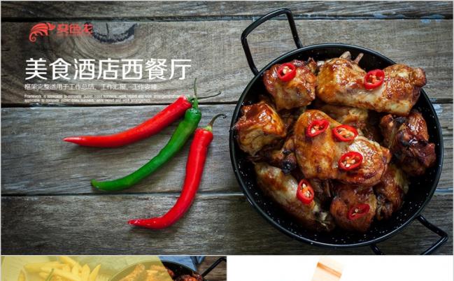 酒店餐厅美食文化PPT模板缩略图