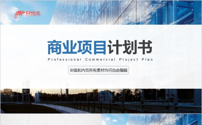 简约大方商业项目计划书炫彩精美大气PPT模板缩略图