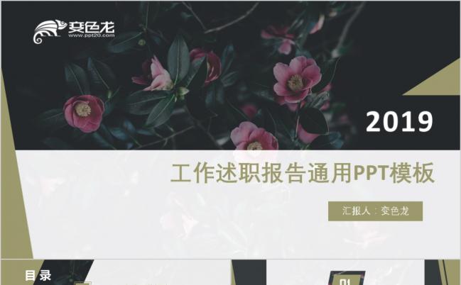 “一张图”工作汇报PPT模板缩略图