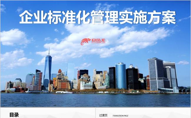 时尚精美企业标准化管理实施方案PPT模版缩略图