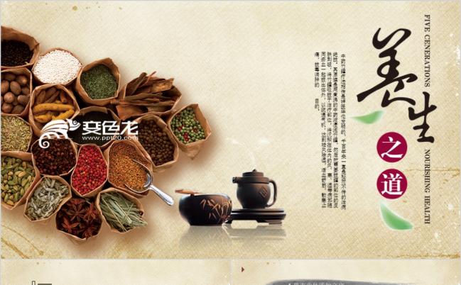 中国风中草药中医学中医药PPT模板缩略图