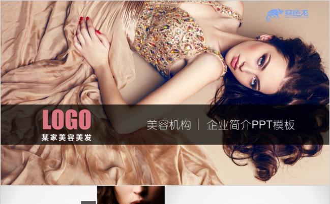 时尚精美高端大气美容机构推广PPT模版缩略图