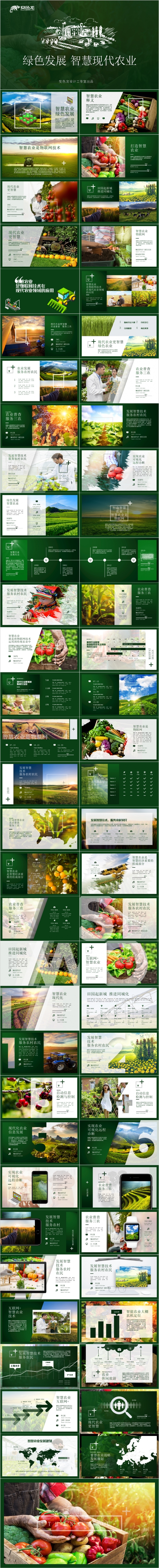 农业智慧推广介绍PPT模板
