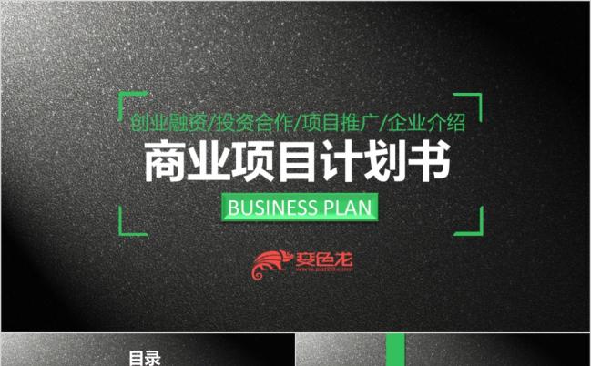 2019质感商业项目计划书PPT模板缩略图