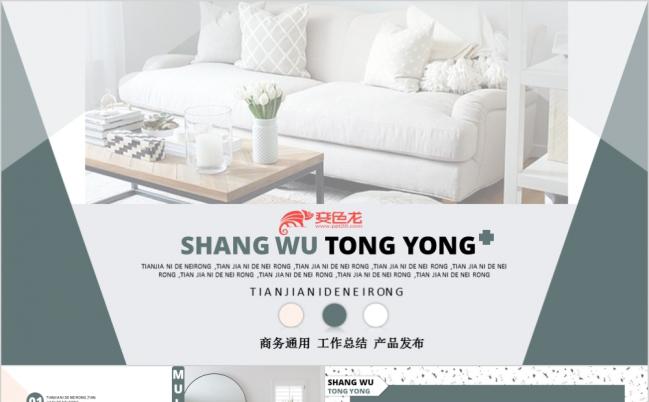 极简风时尚简约高级灰精美产品发布PPT模板缩略图