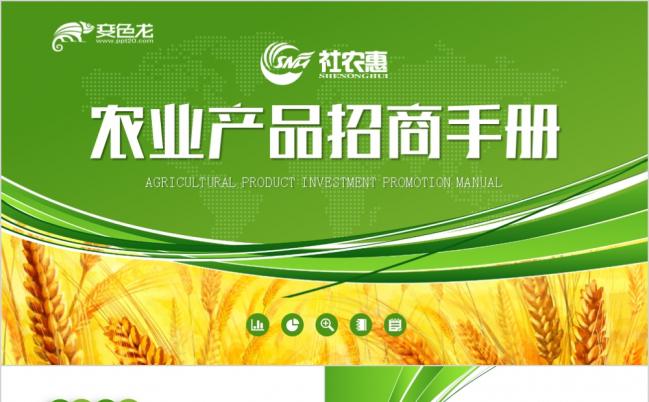 2019产品蔬菜种植招商宣传手册PPT模板缩略图