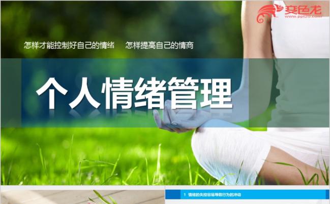精品使用企业培训个人情绪管理课件PPT模板缩略图