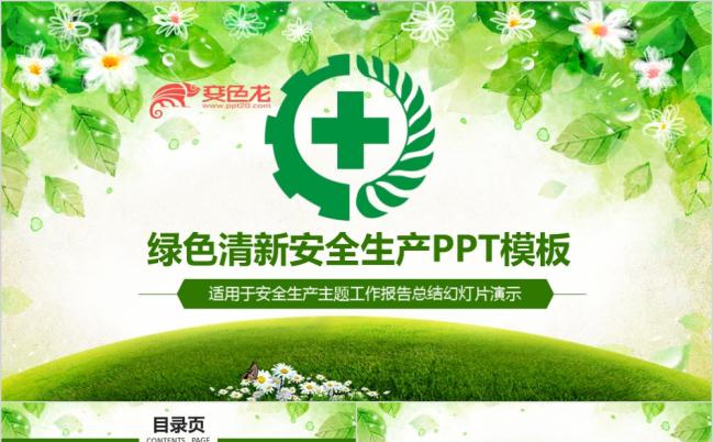 清新精美安全生产委员会工作总结汇报PPT模板缩略图