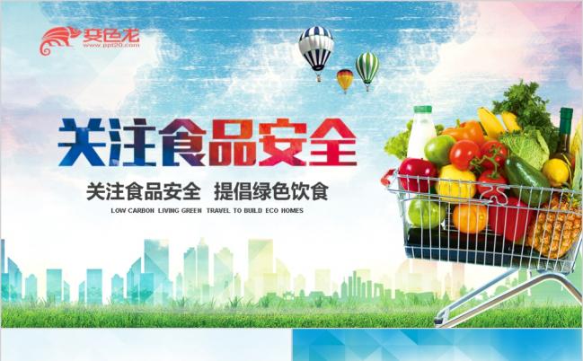 菜篮子有机水果蔬菜安全城市工作汇报PPT模板缩略图