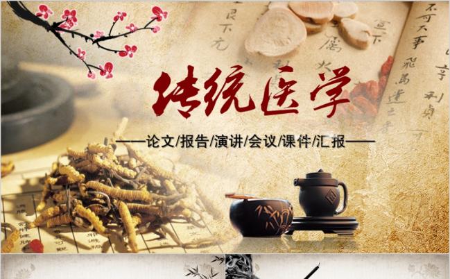 水墨中国风传统医学中草药动态PPT模板缩略图