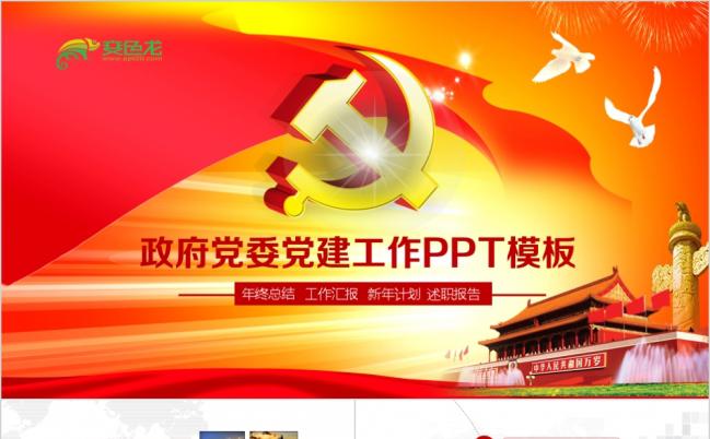 精美大气基层党建党支部党组工作总结汇报PPT模板缩略图