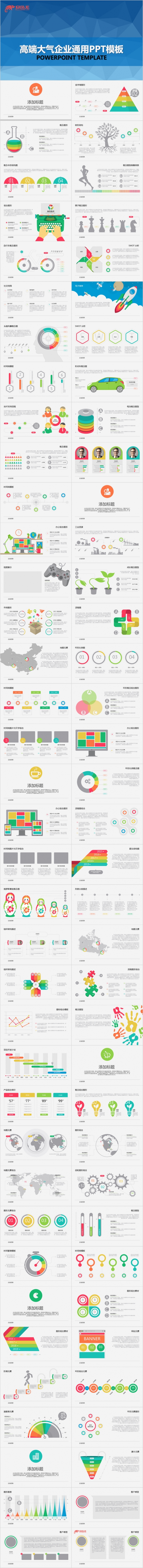 微立体企业宣传公司企业介绍商业计划书PPT模板