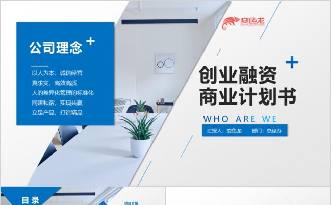大气简约商业计划书创业融资项目投资方案企业PPT模板缩略图
