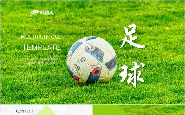 2019足球运动竞技拼搏精神PPT动态模板缩略图