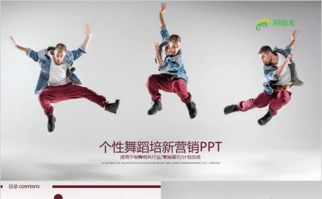 舞蹈班舞蹈教练舞蹈艺术学校艺术班舞蹈房PPT模板缩略图