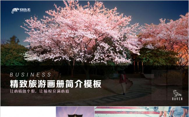 精致旅游景点画册介绍PPT模板缩略图