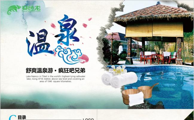 2019温泉泳池洗浴水疗行业养身SAPPPT模板缩略图