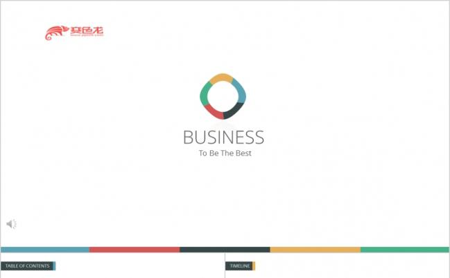 多彩简约清新商务ppt模板缩略图