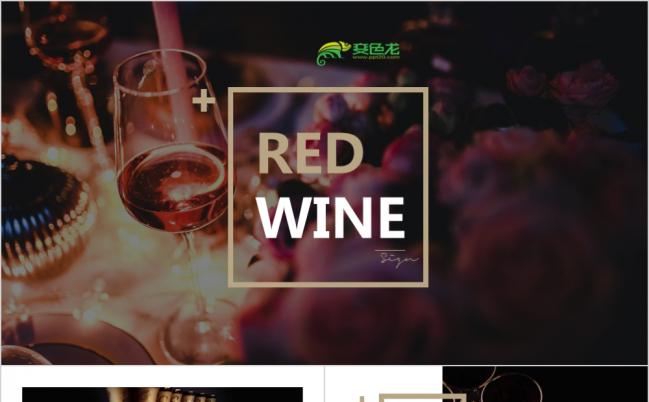 精致奢华红酒白酒高端奢侈品推广PPT模版缩略图