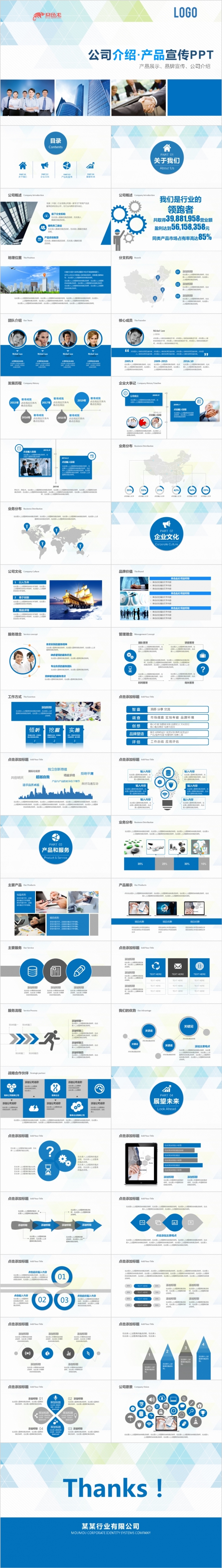 2019商务公司介绍企业宣传PPT模板