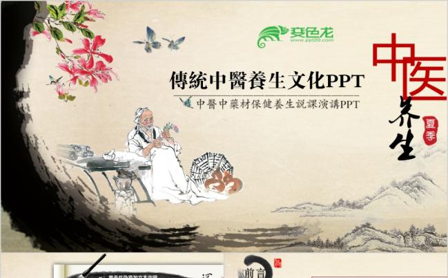 中医养生保健宣传推广演讲PPT模板缩略图