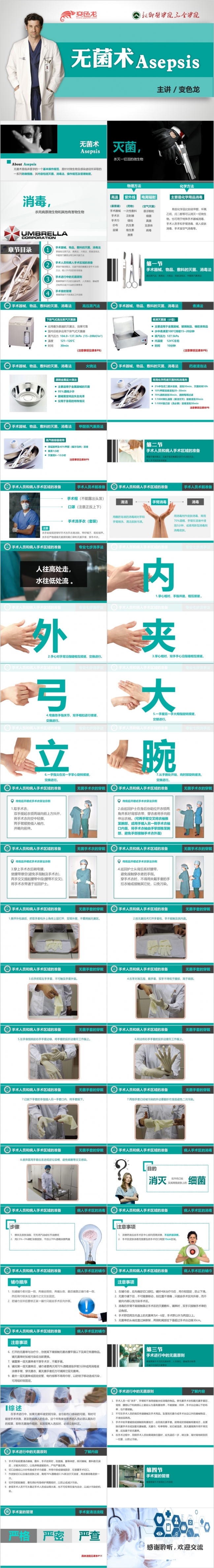 医院无菌术技术汇总ppt模板