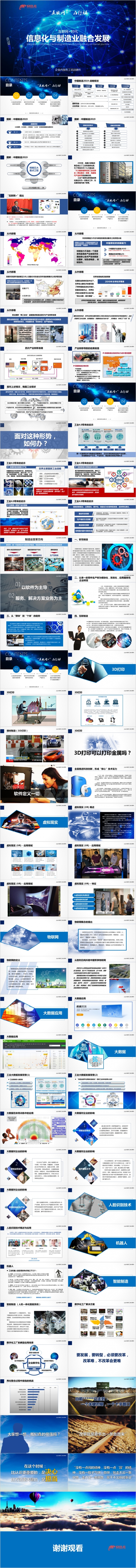 2019信息化与传统制造业融合创新发展PPT模板