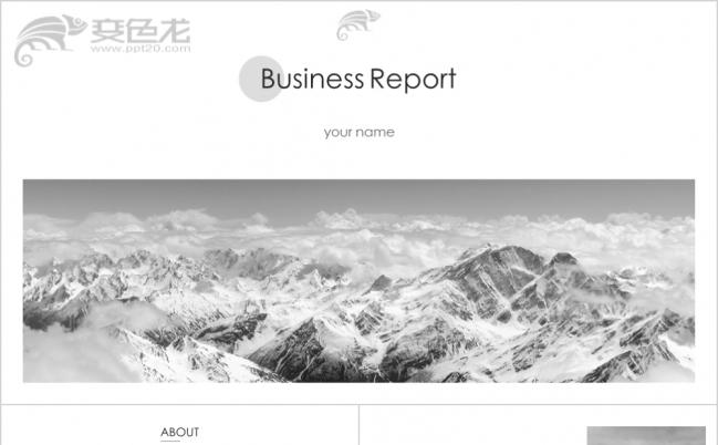 简约性冷淡风格演讲展示汇报通用ppt模板缩略图