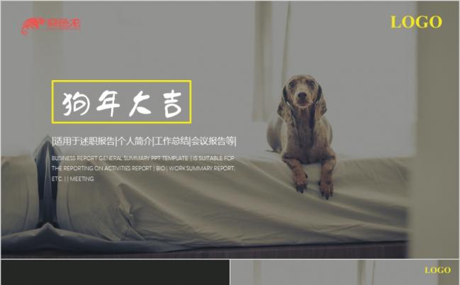 简约大气宠物狗主题宠物店宣传PPT动态模板缩略图