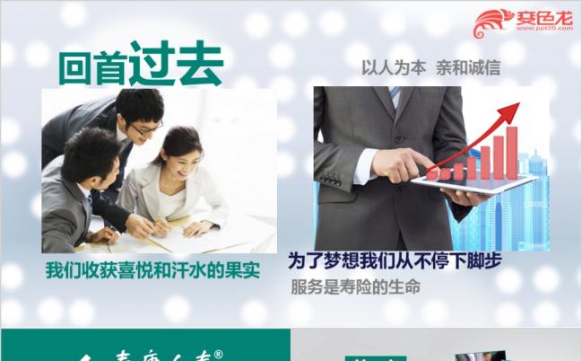 绿色泰康人寿保险产品发布工作计划年度总结述职报告PPT模板缩略图