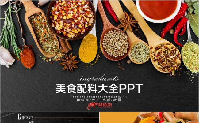 调料大全火锅底料调味品PPT模板缩略图