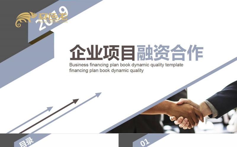 商务风企业项目融资合作商业计划书商务策划PPT模板缩略图